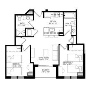 Two Bedroom - Style C